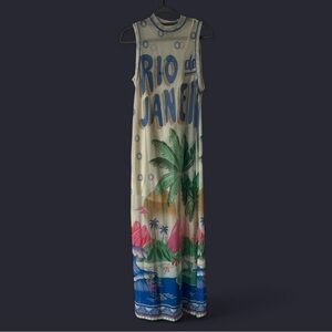 Farm Rio Multicolor “Rio de Janeiro” Maxi Dress